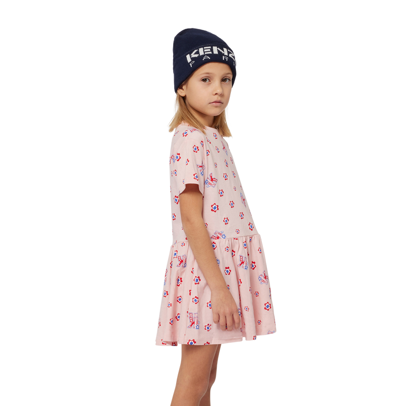 Robe coton à manches courtes KENZO KIDS 
                    FILLE