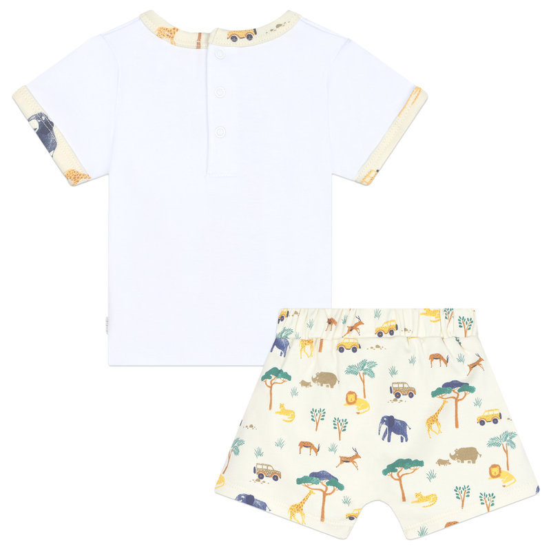 T-shirt et short en CARREMENT BEAU 
                    GARCON