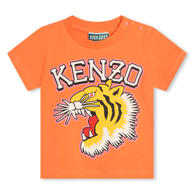 T-shirt pressionné en coton KENZO KIDS 
                    UNISEXE