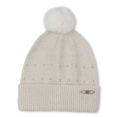 Bonnet tricot avec pompon MICHAEL KORS FILLE