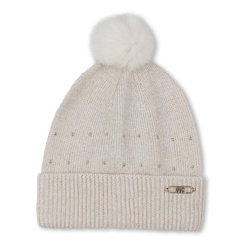 Bonnet tricot avec pompon MICHAEL KORS 
                    FILLE