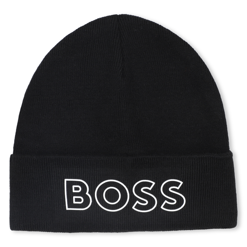 Bonnet tricot avec sigle BOSS 
                        GARCON
