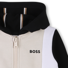 Cardigan &agrave; capuche en molleton BOSS 
                    GARCON