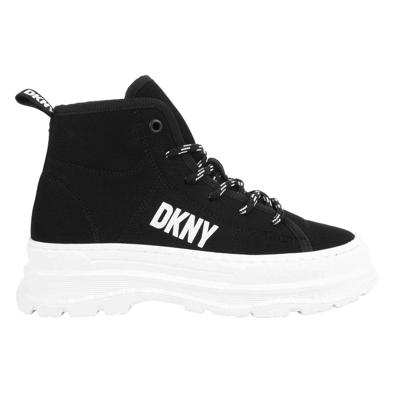 Baskets en toile à lacets DKNY 
                    FILLE