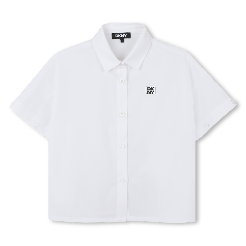 Chemise en popeline de coton DKNY 
                    FILLE