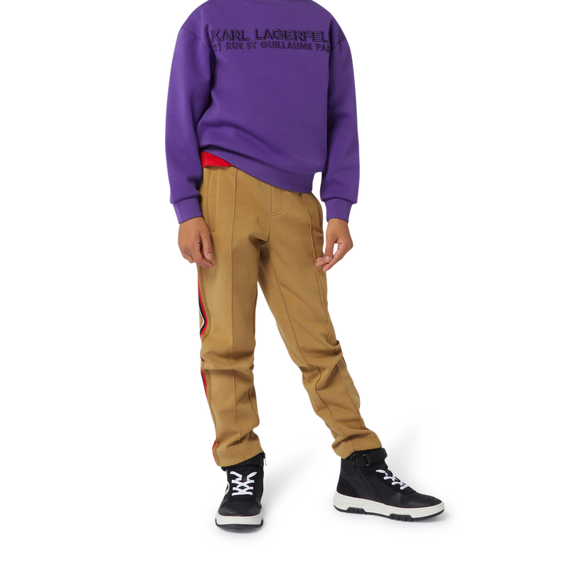 Pantalon de jogging &agrave; bandes KARL LAGERFELD KIDS 
                        GARCON