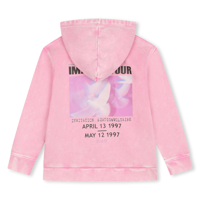 Sweat-shirt &agrave; capuche ZADIG & VOLTAIRE 
                        FILLE
