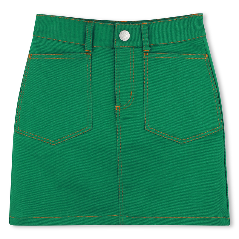 Jupe trap&egrave;ze avec poches KENZO KIDS 
                        FILLE