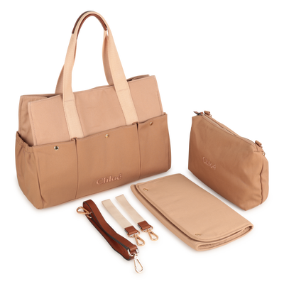 Sac à langer bi-matière CHLOE FILLE