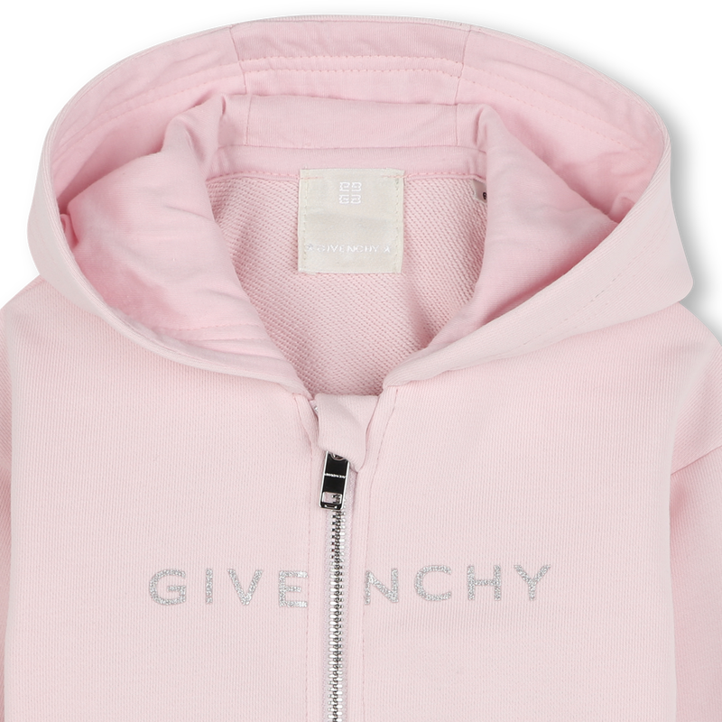 Cardigan zipp&eacute; &agrave; capuche GIVENCHY 
                        FILLE