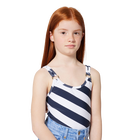 Maillot de bain 1 pi&egrave;ce ray&eacute; MICHAEL KORS 
                    FILLE