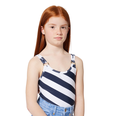 Maillot de bain 1 pi&egrave;ce ray&eacute; MICHAEL KORS FILLE