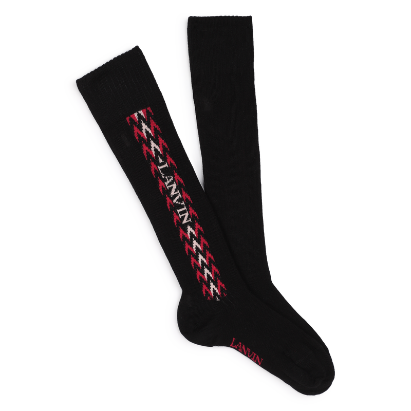 Chaussettes hautes à tresses LANVIN 
                    FILLE