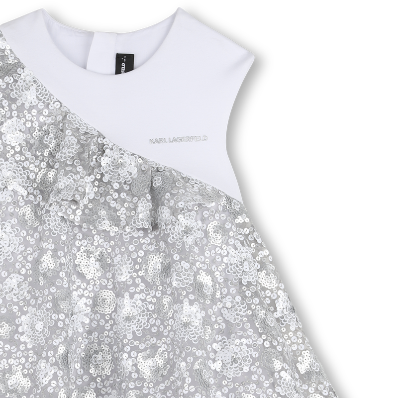 ROBE DE CEREMONIE BI-MATIERE KARL LAGERFELD KIDS 
                        FILLE