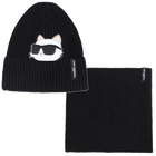 Ensemble bonnet + tour de cou KARL LAGERFELD KIDS 
                    FILLE