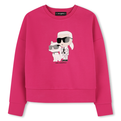 Sweat-shirt avec imprimé KARL LAGERFELD KIDS FILLE