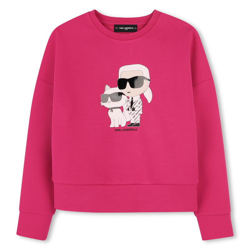Sweat-shirt avec imprimé KARL LAGERFELD KIDS 
                    FILLE