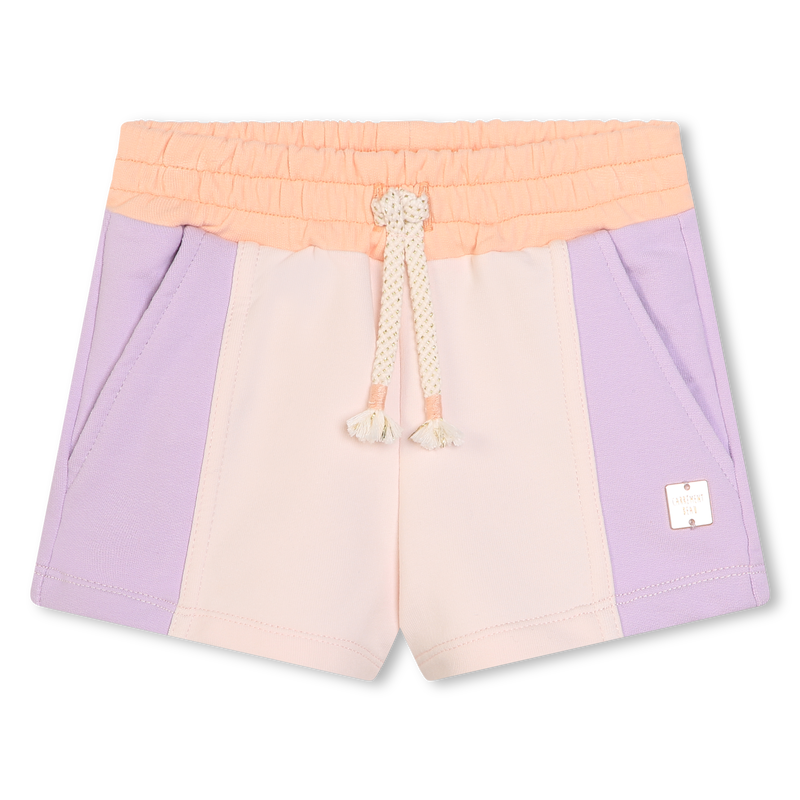 Short en molleton avec plaque CARREMENT BEAU 
                    FILLE
