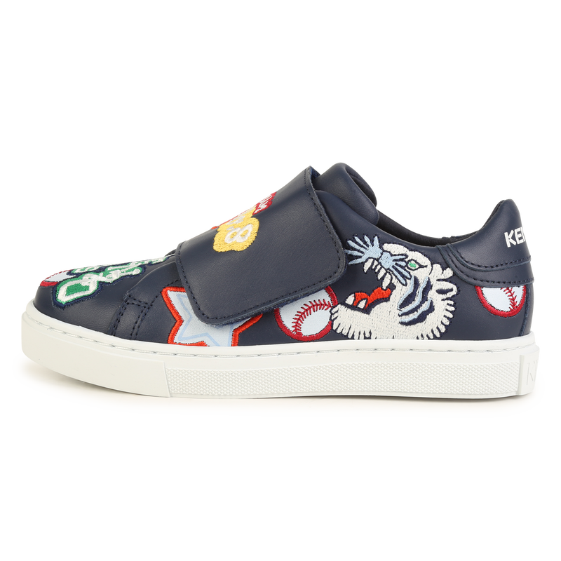 Baskets brodées à bandes auto-agrippantes KENZO KIDS 
                    UNISEXE