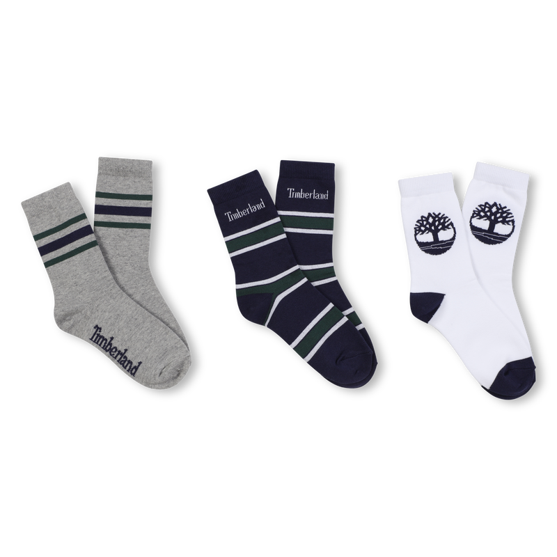 Chaussettes jacquard pack trio TIMBERLAND 
                    GARCON
