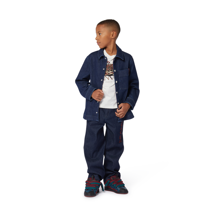 Surchemise en jean avec sigle LANVIN 
                    GARCON
