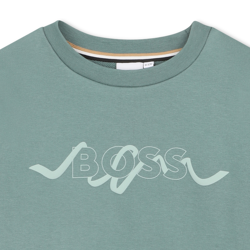 SWEAT EN MOLLETON BOSS 
                        FILLE
