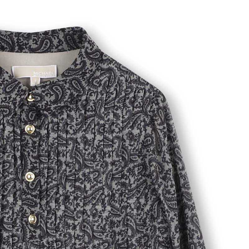 Robe plissée manches longues MICHAEL KORS 
                    FILLE