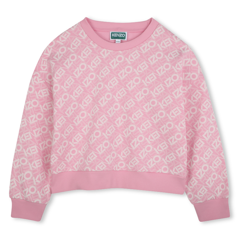 Sweat-shirt molletonné coton KENZO KIDS 
                    FILLE