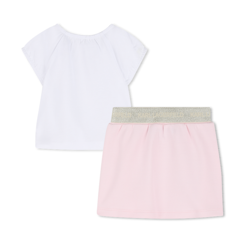 ENSEMBLE T-SHIRT ET JUPE KARL LAGERFELD KIDS 
                        FILLE