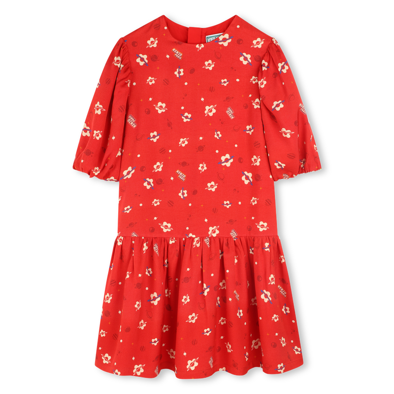 Robe à manches courtes bouffantes KENZO KIDS 
                    FILLE
