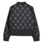 Sweat-shirt zipp&eacute; imprim&eacute; sigle Hugo 
                    FILLE