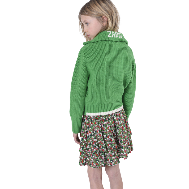 Jupe volantée imprimé à fleurs ZADIG & VOLTAIRE 
                    FILLE