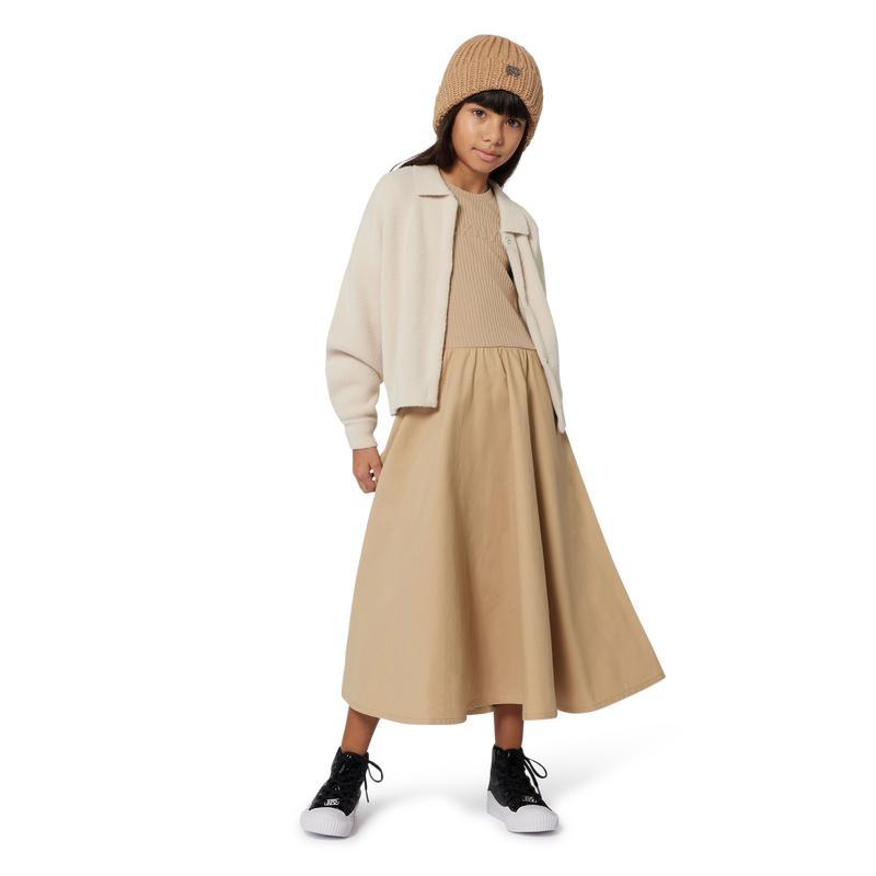 Robe longue bi-matière DKNY 
                    FILLE