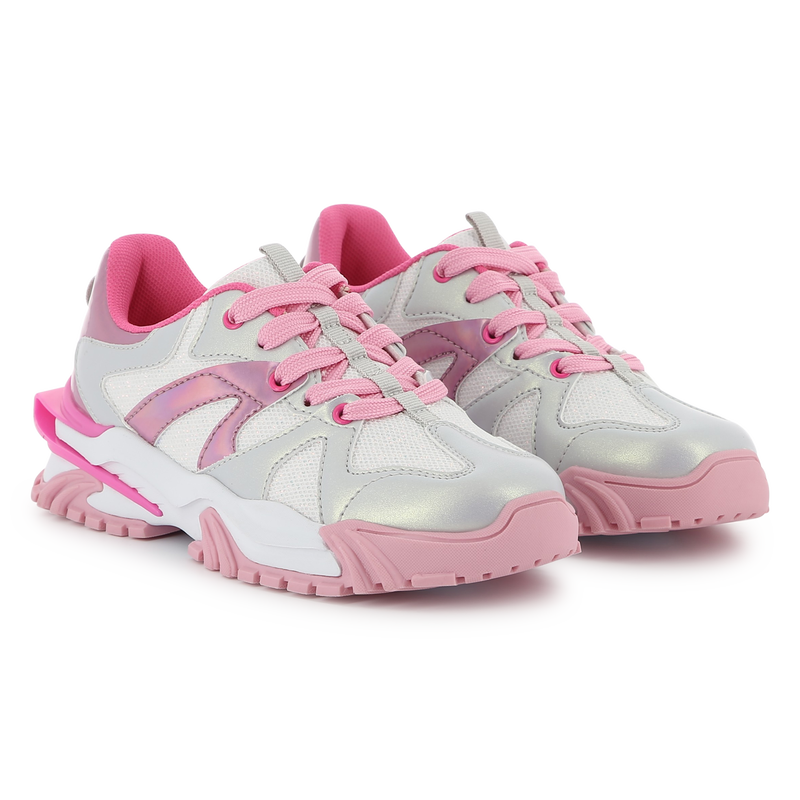 Baskets à lacets bimatières BILLIEBLUSH 
                    FILLE