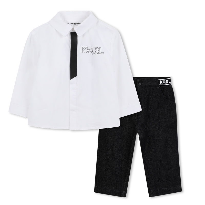 Ensemble chemise et pantalon KARL LAGERFELD KIDS 
                        GARCON
