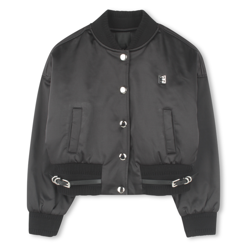 Blouson pressionné en satin GIVENCHY 
                    FILLE