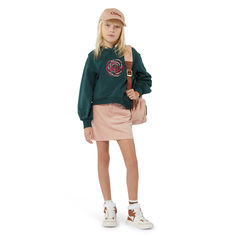 Sweat-shirt à capuche molleton CHLOE 
                    FILLE