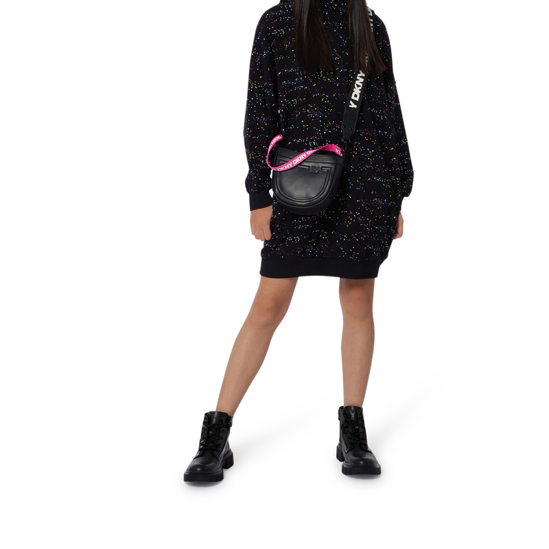 Bonnet &agrave; revers en tricot DKNY 
                        FILLE