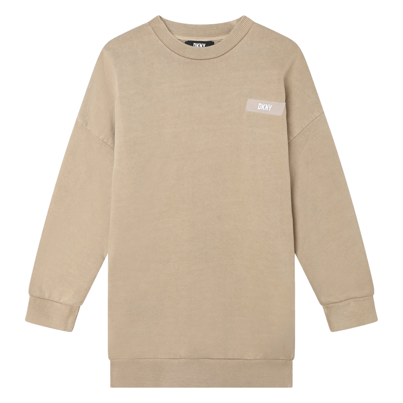 Robe droite en coton avec sigle DKNY 
                    FILLE