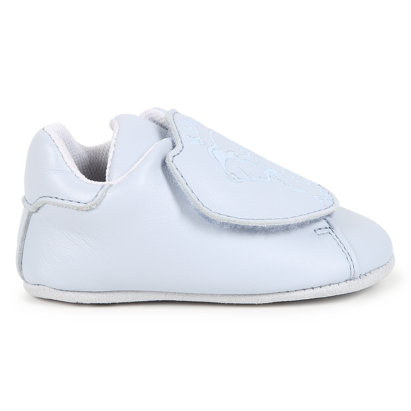 Chaussons en cuir à bande auto-agrippante KENZO KIDS 
                    UNISEXE