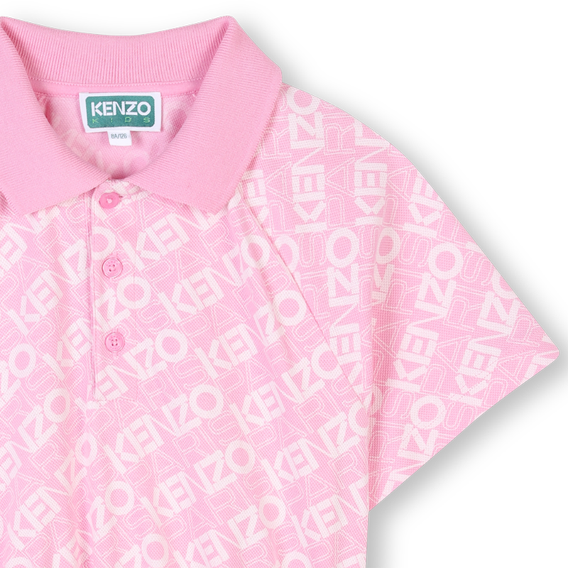 Robe polo manches raglan KENZO KIDS 
                    FILLE