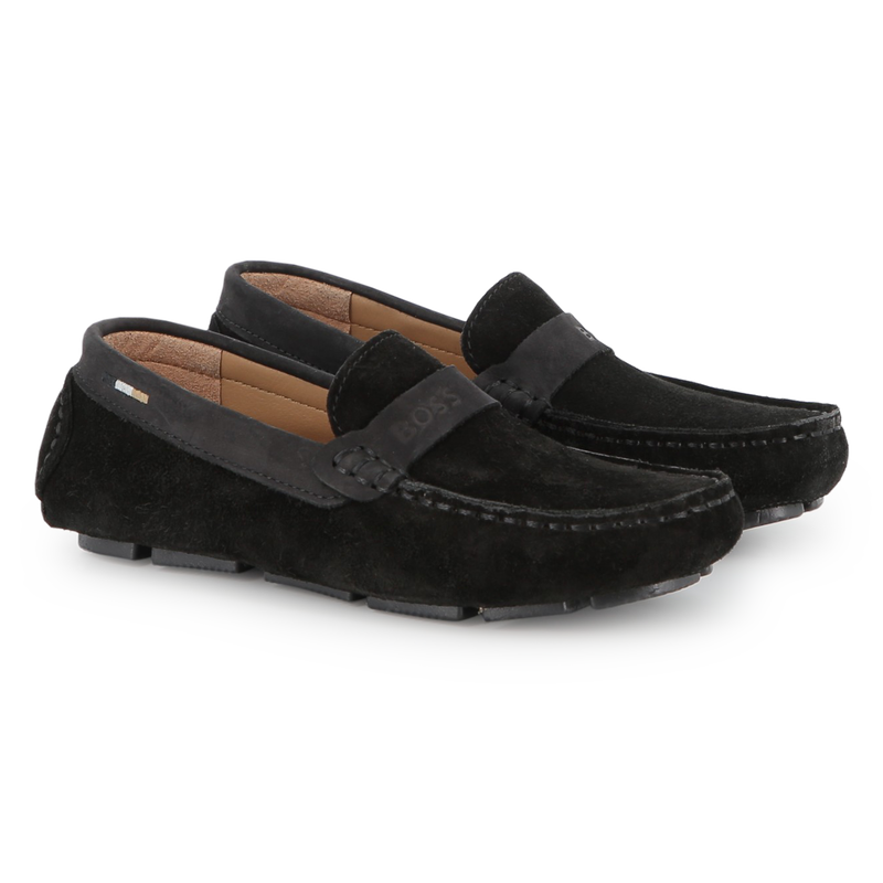 Mocassins en cuir de vachette BOSS 
                        GARCON