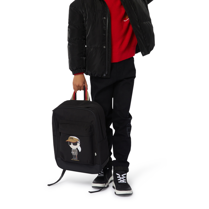 Baskets montantes en cuir de vachette KARL LAGERFELD KIDS 
                        GARCON