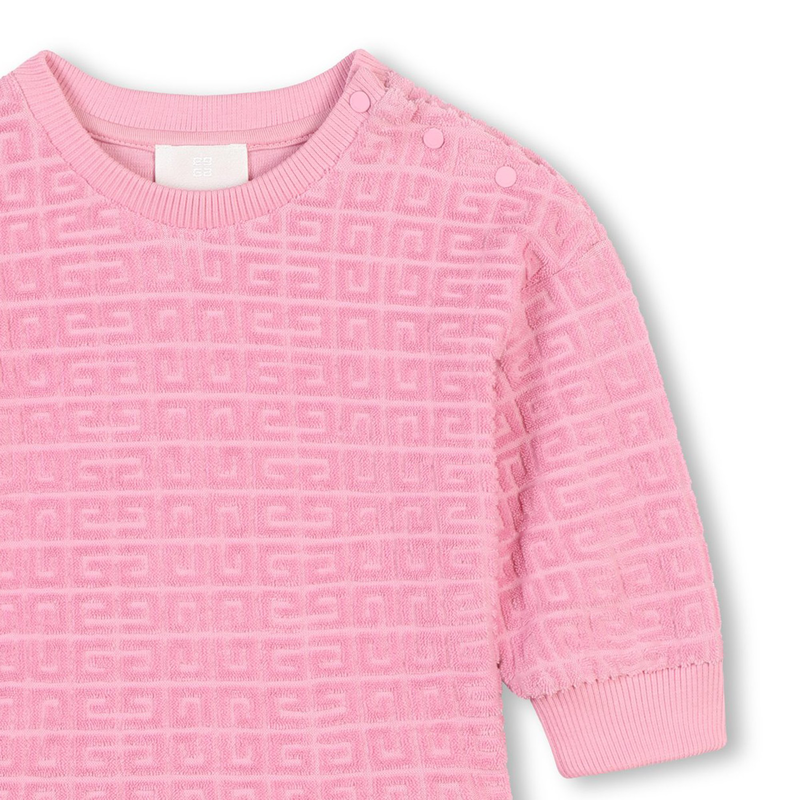 Robe manches longues à motif intégral GIVENCHY 
                    FILLE