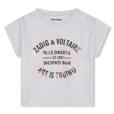 T-shirt &agrave; manches courtes ZADIG & VOLTAIRE FILLE