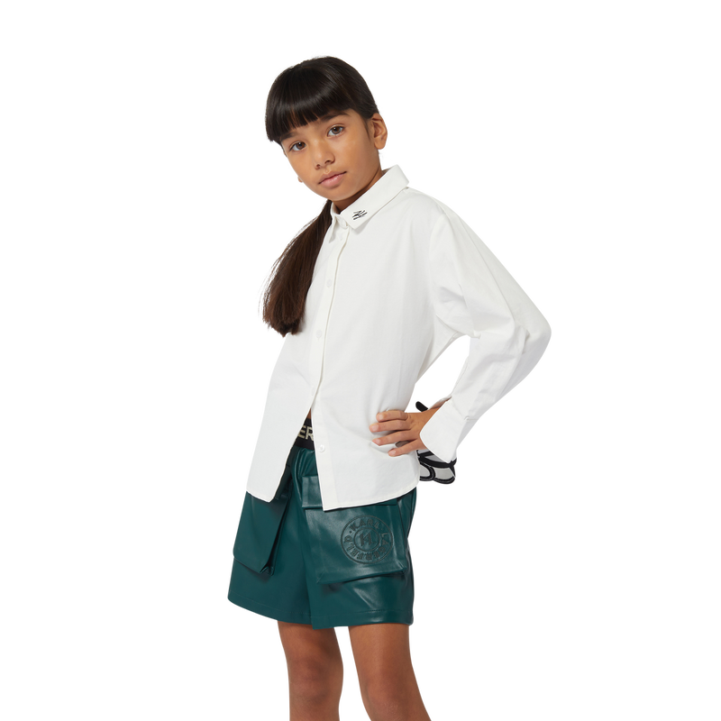 Chemise avec sigle brodé KARL LAGERFELD KIDS 
                    FILLE
