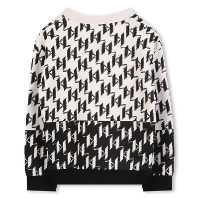 Sweat-shirt en molleton KARL LAGERFELD KIDS GARCON
