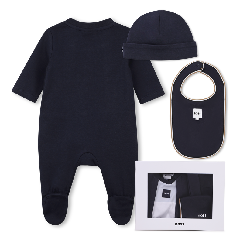 Ensemble pyjama, bonnet et bavoir BOSS 
                        GARCON
