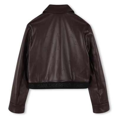Veste avec fermeture zippée KARL LAGERFELD KIDS FILLE