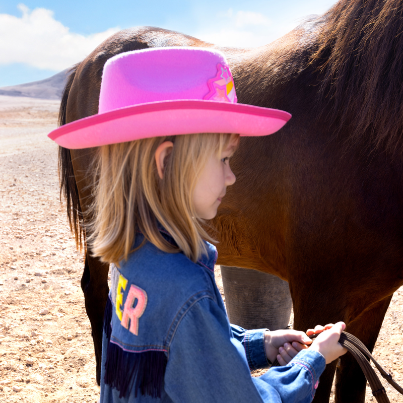 Chapeau western à pompons BILLIEBLUSH 
                    FILLE